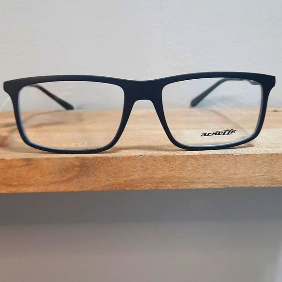 NEW Rx'able Eyeglass Frame by ARNETTE, matte black, 54 17 140 lightweight square - Picture 1 of 6
